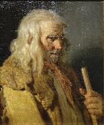 Jean-Jacques Monanteuil Portrait of a Breton Peasant oil painting